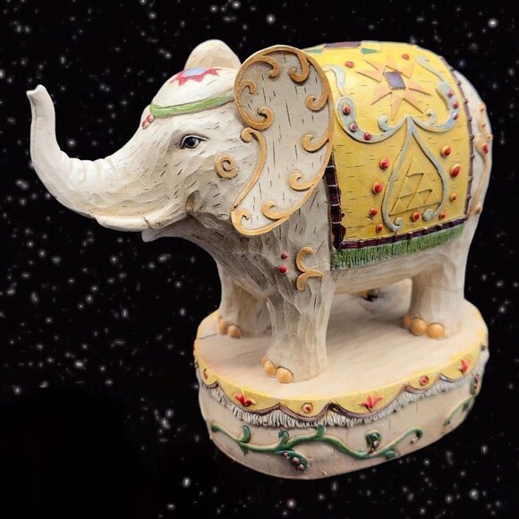 Seymore Mann Elephant Figurine Circus Entertainment Animal Figurine Resin 8”W 7” - Picture 5 of 9